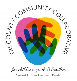 multi color hands together forming a heart, Tri- County Community Collaborative logo