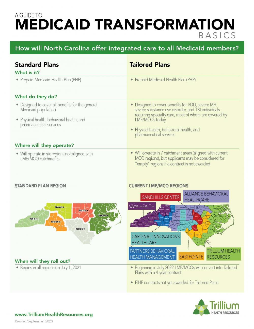 Thumbnail of the Medicaid transformation flyer page 1