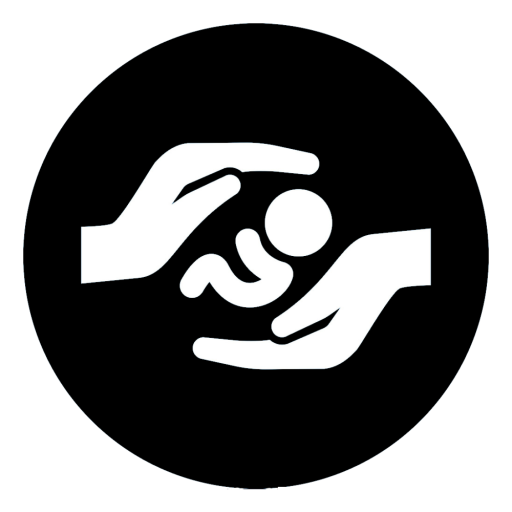 Icon of hands protecting a baby