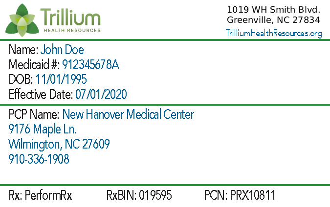 Medicaid ID card