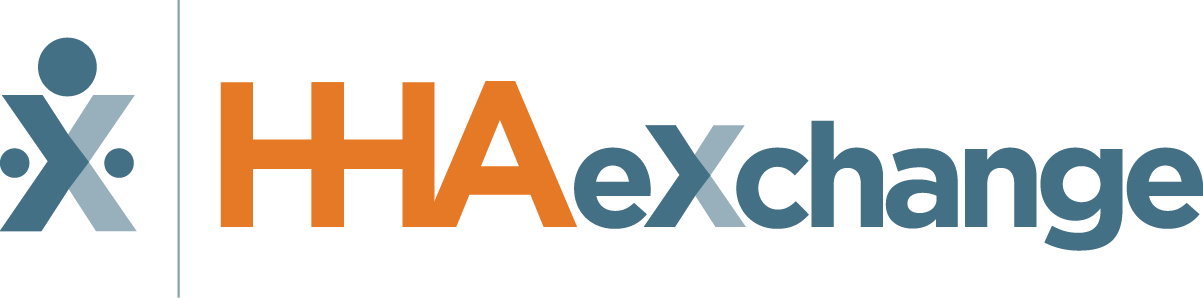 HHAExchange logo in a white background