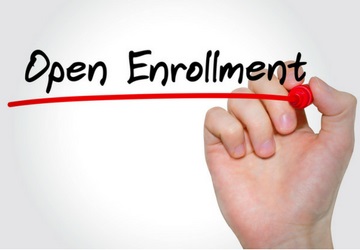 Hand writing open enrollment