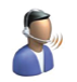 Icon call center agent