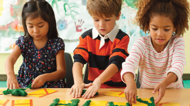 kids playing with puzzles