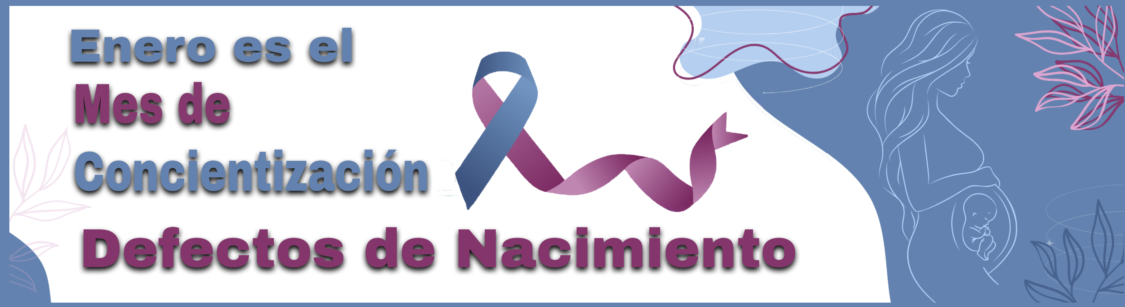 Light blue background promoting awareness for Birth Defects.