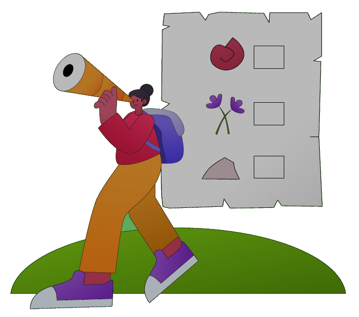 A cartoon of the earth with three fists up symbolizing success