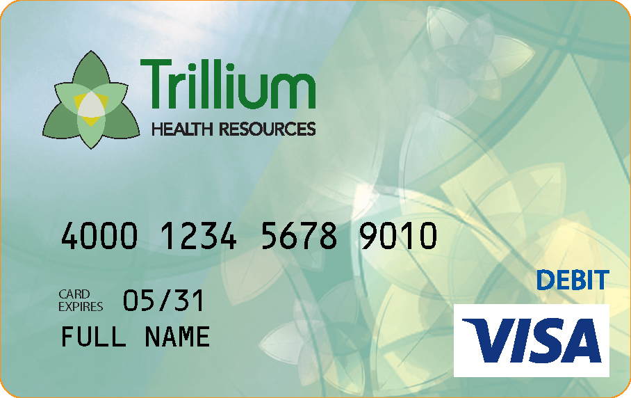 Picture of the front side of the Trillium Advantage card