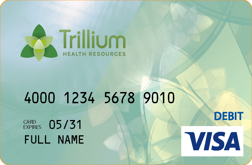 Picture of the front side of the Trillium Advantage card