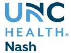 The letters UNC in blue