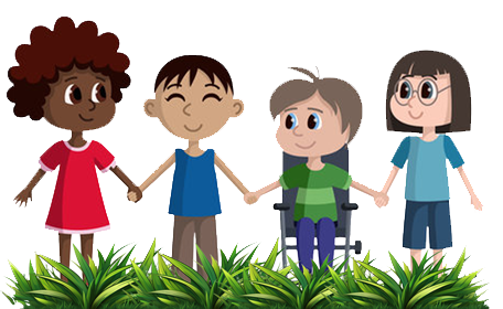 Cartoons of Kids playing