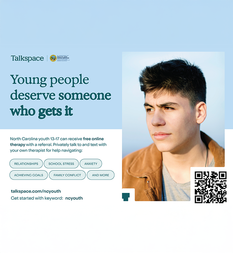 A young man looking worried with the word "Young People deserve somenoe who gets it"