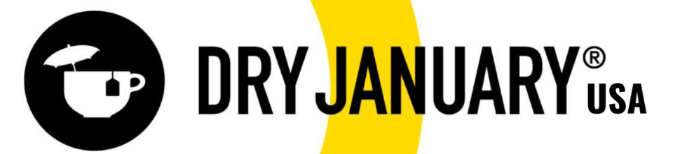 yellow background with Dry January message in black