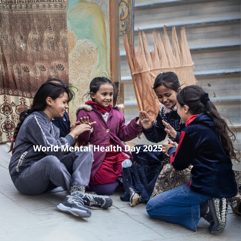a group of girls playing